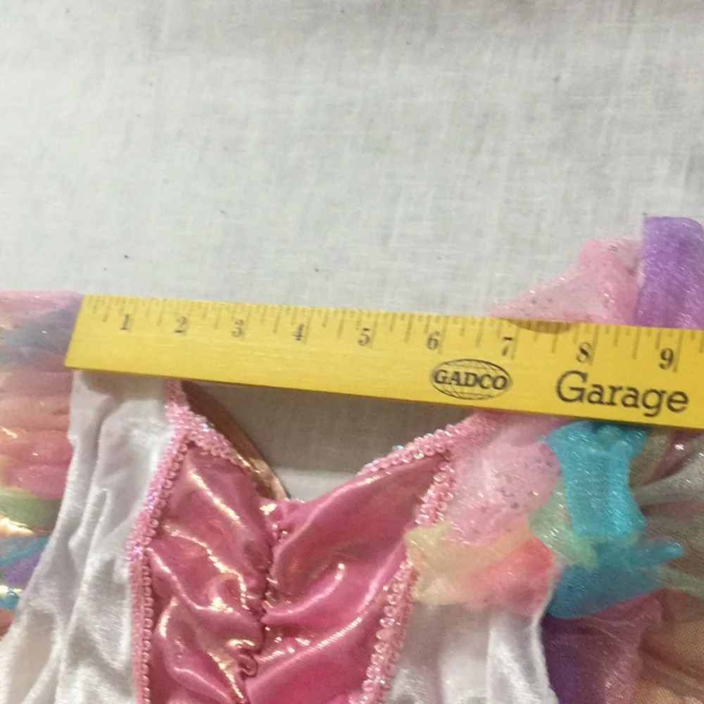 🌞 Spirit Halloween pink rainbow unicorn or fairy costume girl size 2T-4T